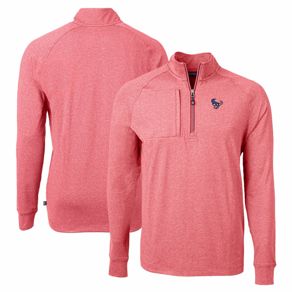 Cutter & Buck Adapt Eco Knit Quarter-Zip Pullover Top - Houston Texans Pullover