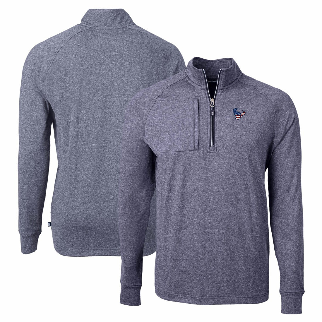 Cutter & Buck Adapt Eco Knit Quarter-Zip Pullover Top - Houston Texans Pullover
