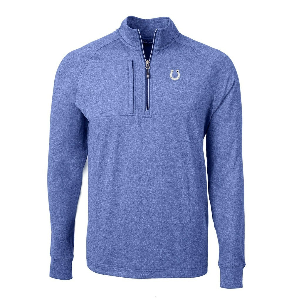 Cutter & Buck Adapt Eco Knit Quarter-Zip Pullover Top - Indianapolis Colts Pullover