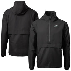 Cutter & Buck Charter Eco Recycled Anorak Half-Zip Jacket - Philadelphia Eagles Jackets