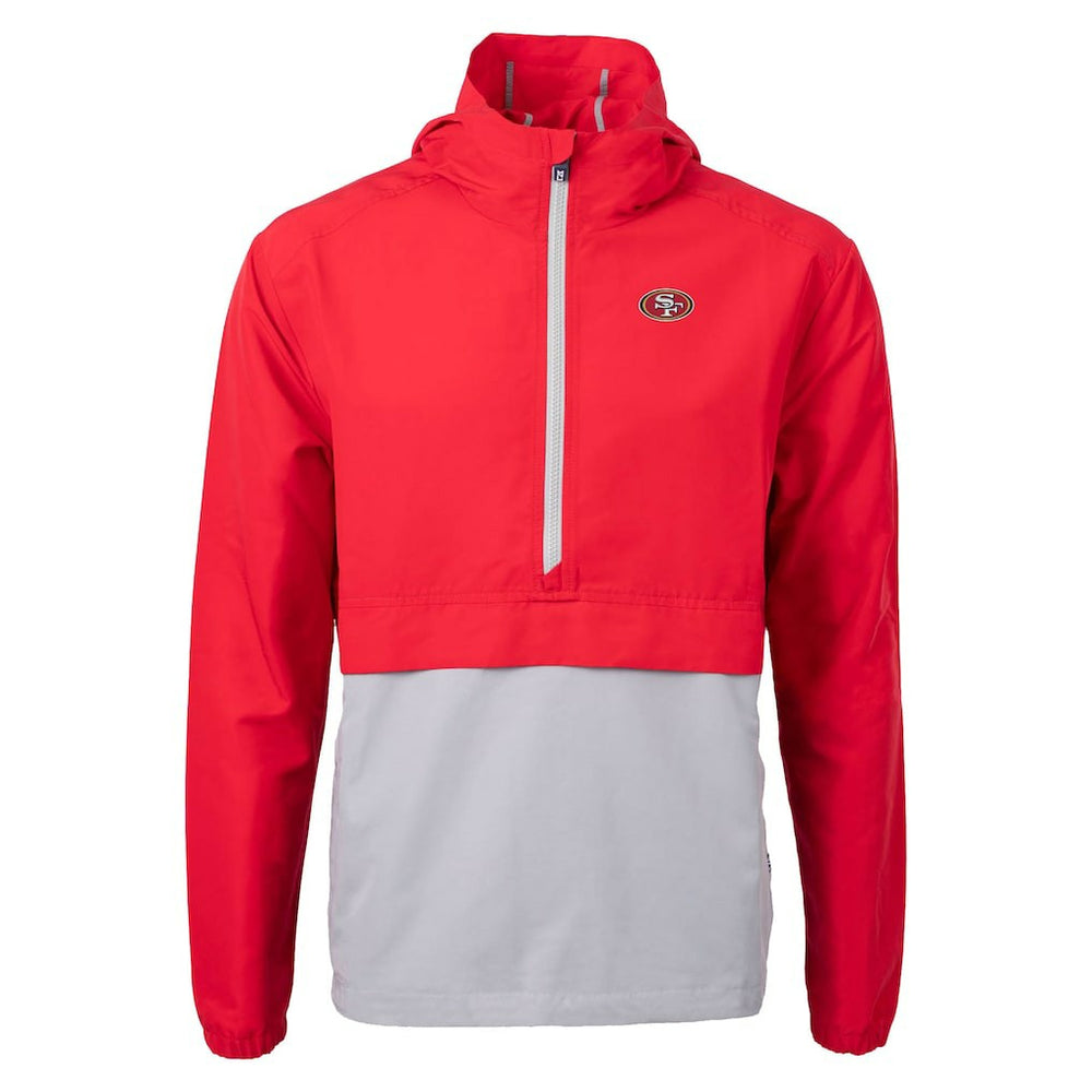 Cutter & Buck Charter Eco Recycled Anorak Half-Zip Jacket - San Francisco 49ers Jackets