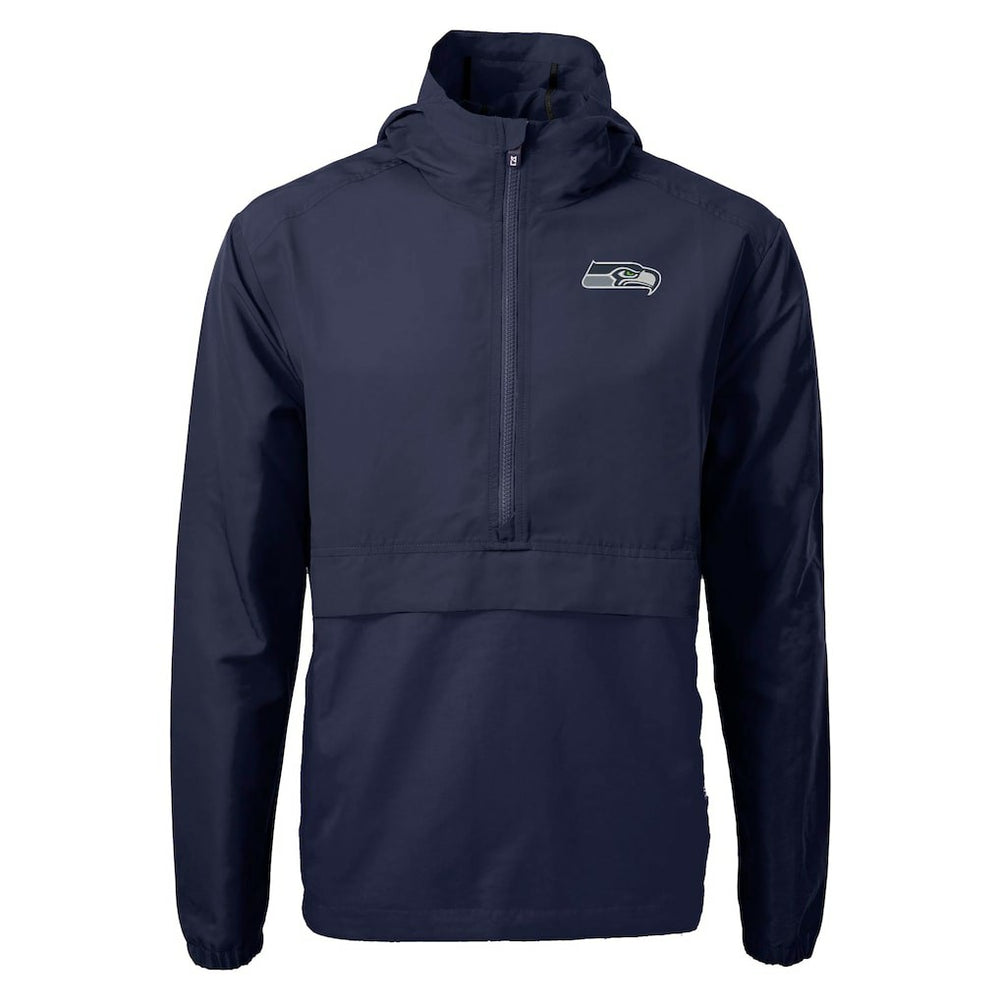 Cutter & Buck Charter Eco Recycled Anorak Half-Zip Jacket - Seattle Seahawks Jackets