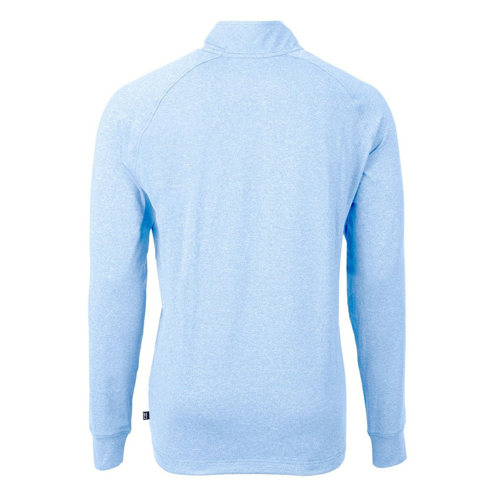 Cutter & Buck Adapt Eco Knit Quarter-Zip Pullover Top - Los Angeles Chargers Pullover