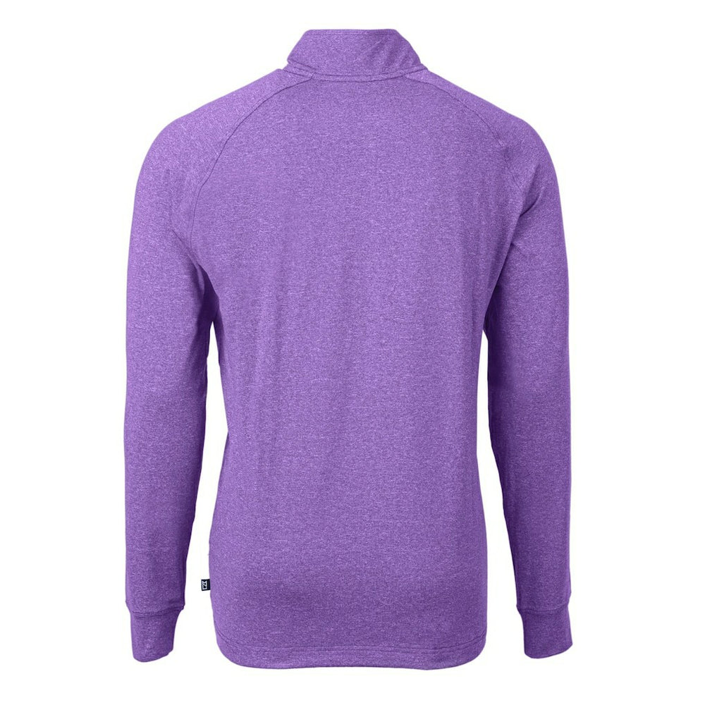 Cutter & Buck Adapt Eco Knit Quarter-Zip Pullover Top - Minnesota Vikings Pullover