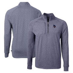 Cutter & Buck Adapt Eco Knit Quarter-Zip Pullover Top - Minnesota Vikings Pullover