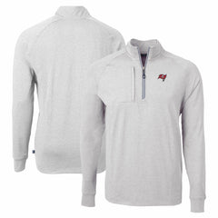 Cutter & Buck Adapt Eco Knit Quarter-Zip Pullover Top - Tampa Bay Buccaneers Pullover
