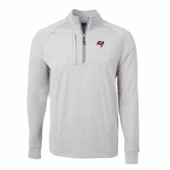 Cutter & Buck Adapt Eco Knit Quarter-Zip Pullover Top - Tampa Bay Buccaneers Pullover