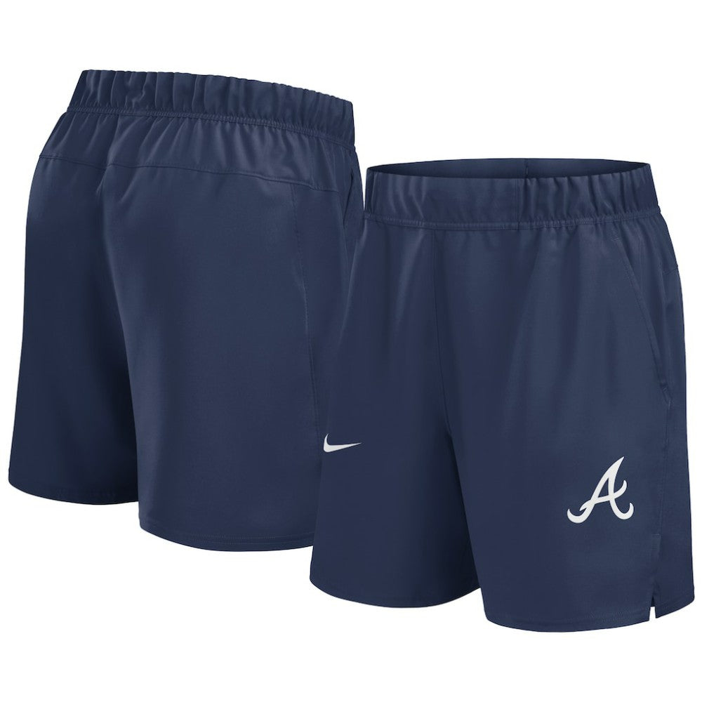 Navy Atlanta Braves Nike Woven Victory Dri-FIT Shorts