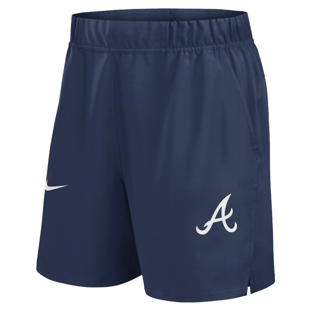Navy Atlanta Braves Nike Woven Victory Dri-FIT Shorts