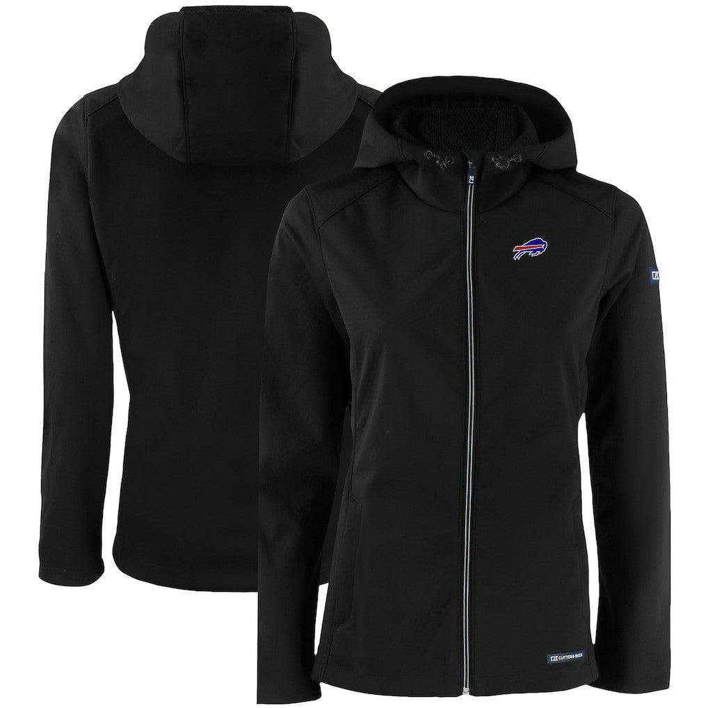 Cutter & Buck Women's Evoke Eco Softshell Recycled Full-Zip Hooded Jacket - Buffalo Bills Jackets