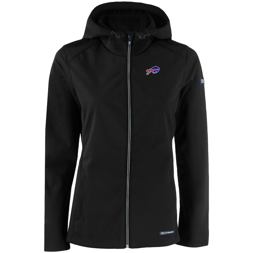 Cutter & Buck Women's Evoke Eco Softshell Recycled Full-Zip Hooded Jacket - Buffalo Bills Jackets