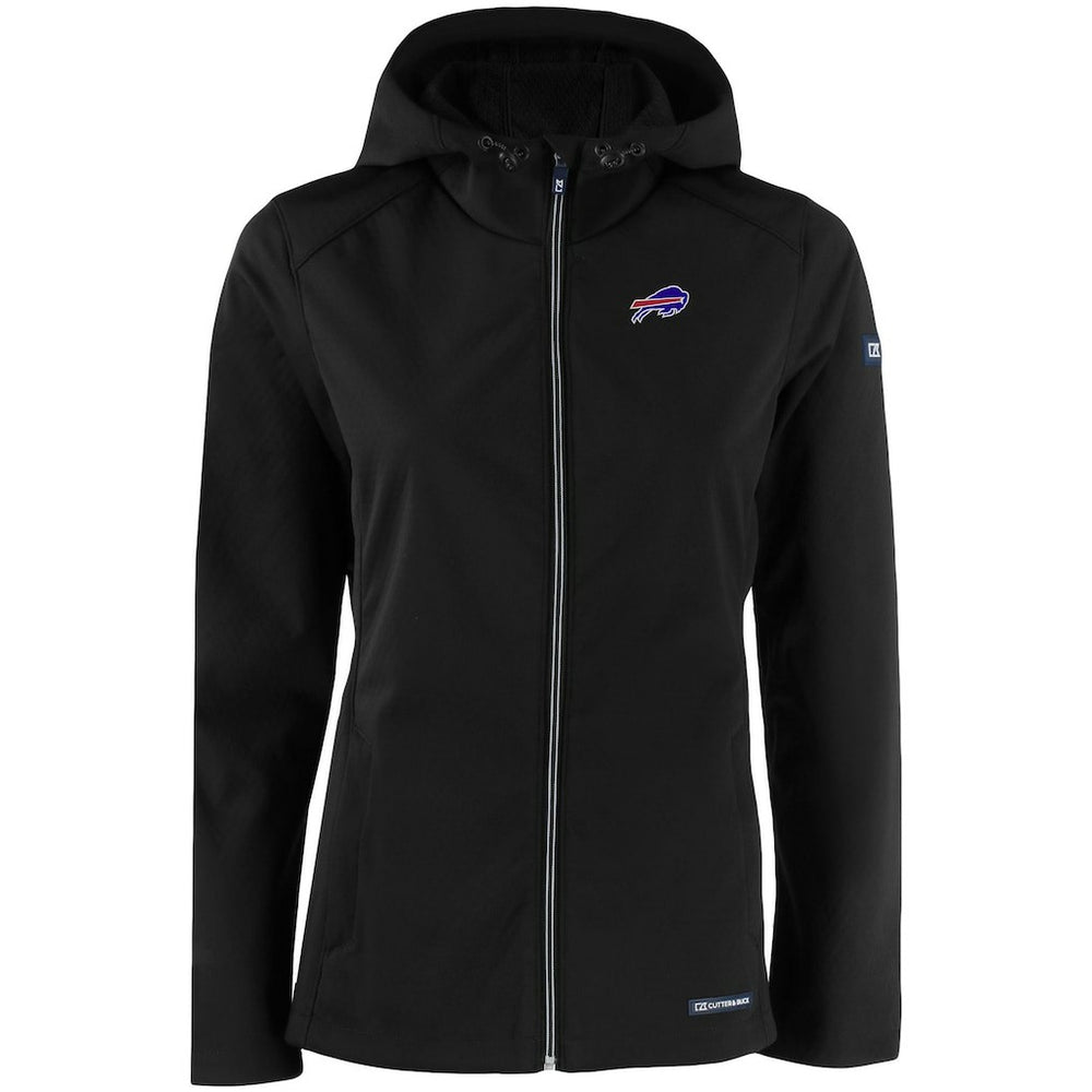 Cutter & Buck Women's Evoke Eco Softshell Recycled Full-Zip Hooded Jacket - Buffalo Bills Jackets