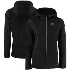 Cutter & Buck Women's Evoke Eco Softshell Recycled Full-Zip Hooded Jacket - Washington Commanders Jackets