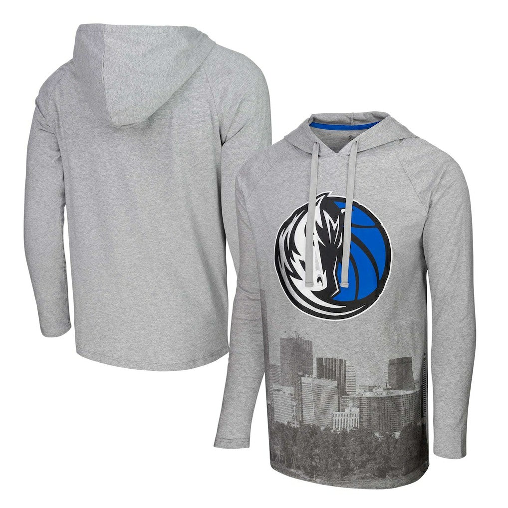 Dallas Mavericks Stadium Essentials Atrium Raglan Long Sleeve Hoodie T-Shirt sale