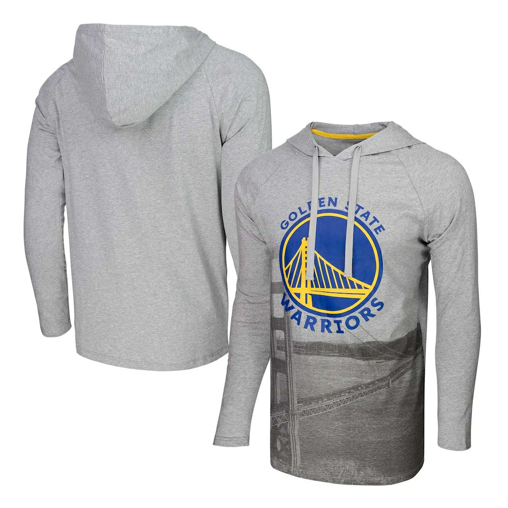 Golden State Warriors Stadium Essentials Atrium Raglan Long Sleeve Hoodie T-Shirt sale