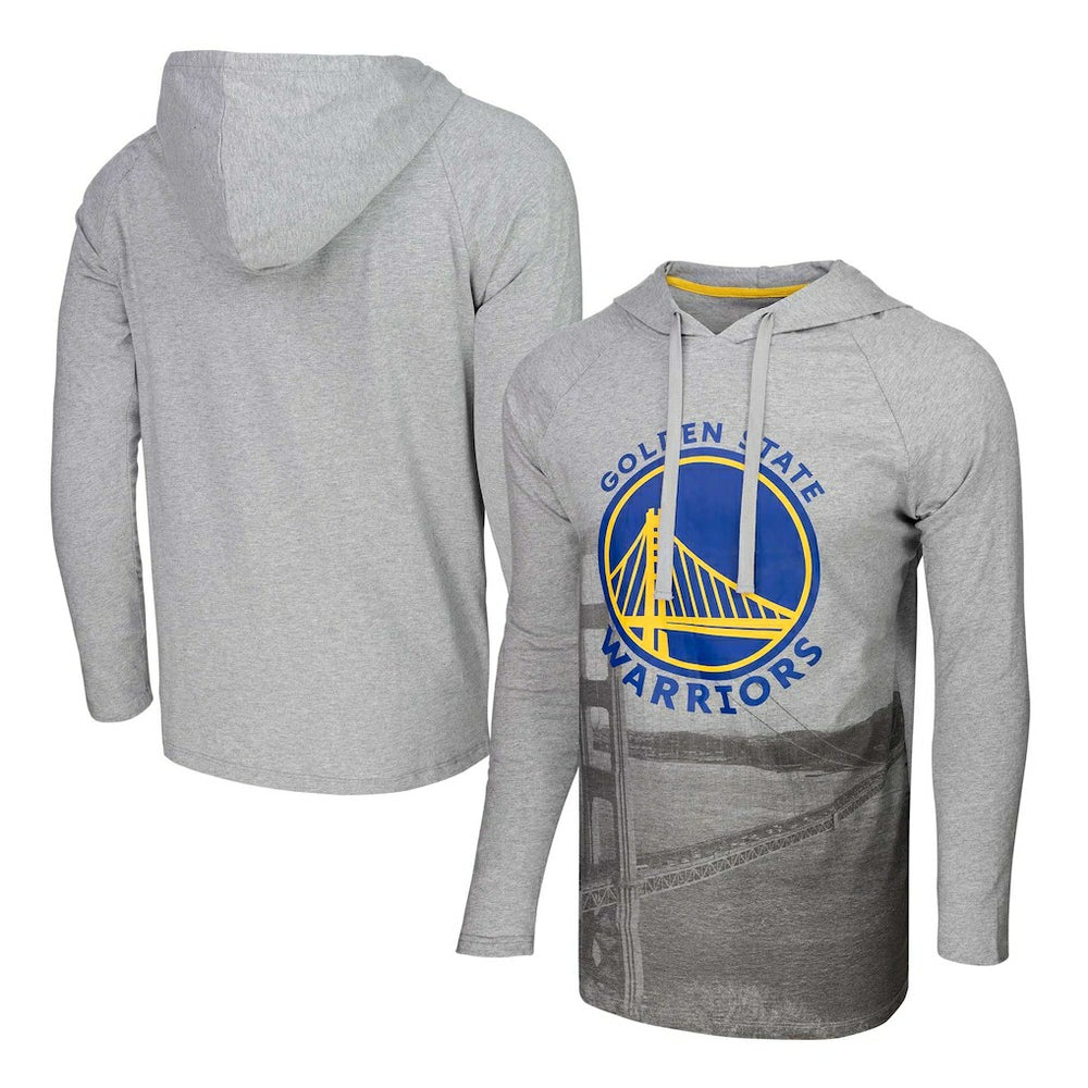 Golden State Warriors Stadium Essentials Atrium Raglan Long Sleeve Hoodie T-Shirt sale