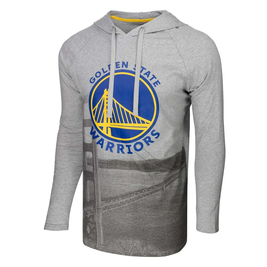 Golden State Warriors Stadium Essentials Atrium Raglan Long Sleeve Hoodie T-Shirt sale