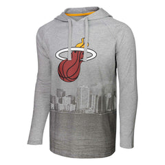Miami Heat Stadium Essentials Atrium Raglan Long Sleeve Hoodie T-Shirt
