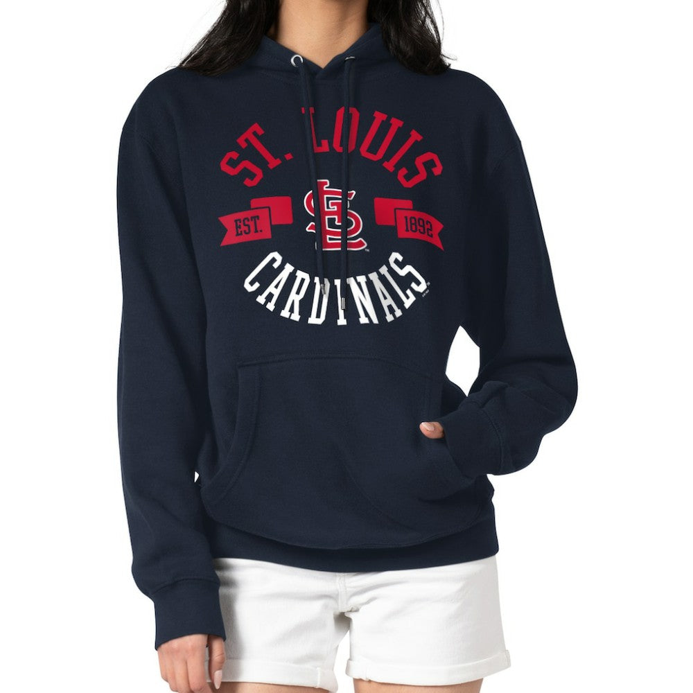 Navy St. Louis Cardinals G-III 4Her by Carl Banks Women's City Graphic Pullover Hoodie