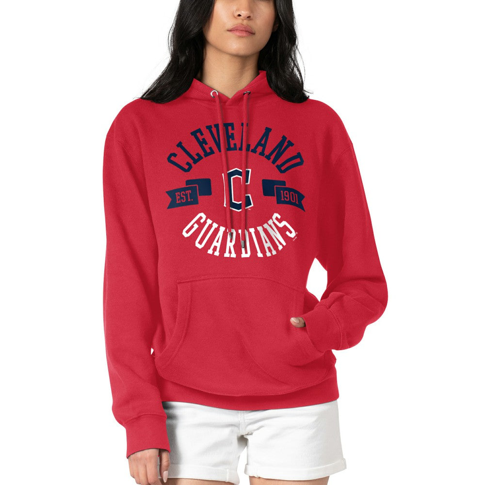 Red Cleveland Guardians G-III 4Her by Carl Banks Women's City Graphic Pullover Hoodie