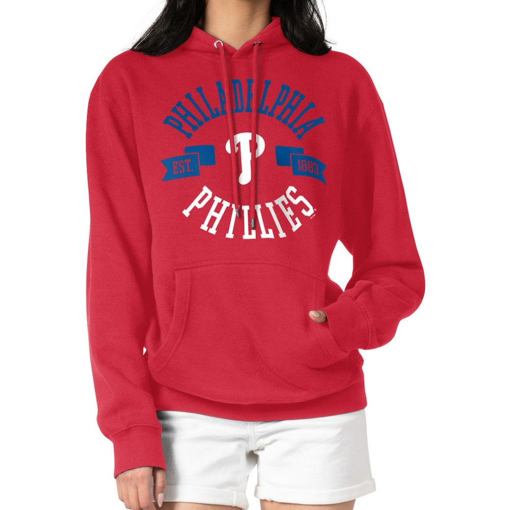Red Philadelphia Phillies G-III 4Her by Carl Banks Women's City Graphic Pullover Hoodie