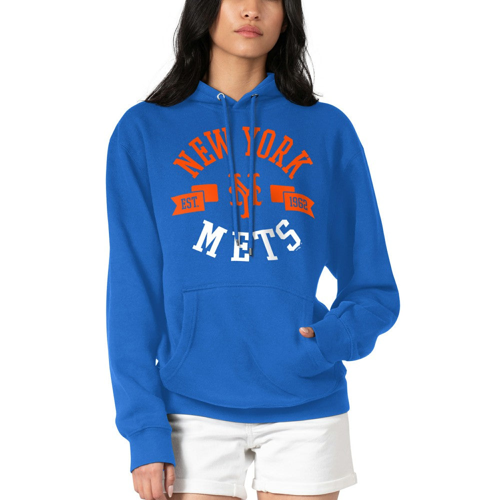 Royal New York Mets G-III 4Her by Carl Banks Women's City Graphic Pullover Hoodie