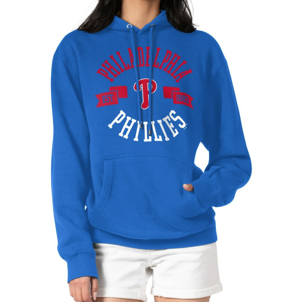 Royal Philadelphia Phillies G-III 4Her by Carl Banks Women's City Graphic Pullover Hoodie