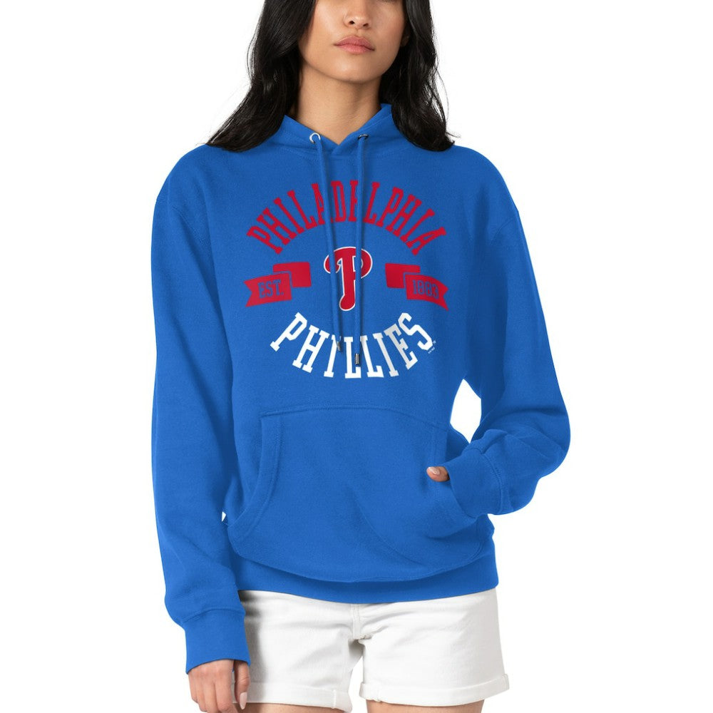 Royal Philadelphia Phillies G-III 4Her by Carl Banks Women's City Graphic Pullover Hoodie