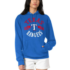 Royal Texas Rangers G-III 4Her by Carl Banks Women's City Graphic Pullover Hoodie