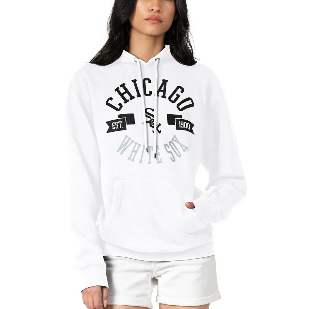 White Chicago White Sox G-III 4Her by Carl Banks Women's City Graphic Pullover Hoodie