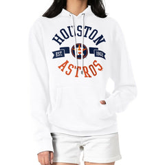 White Houston Astros G-III 4Her by Carl Banks Women's City Graphic Pullover Hoodie
