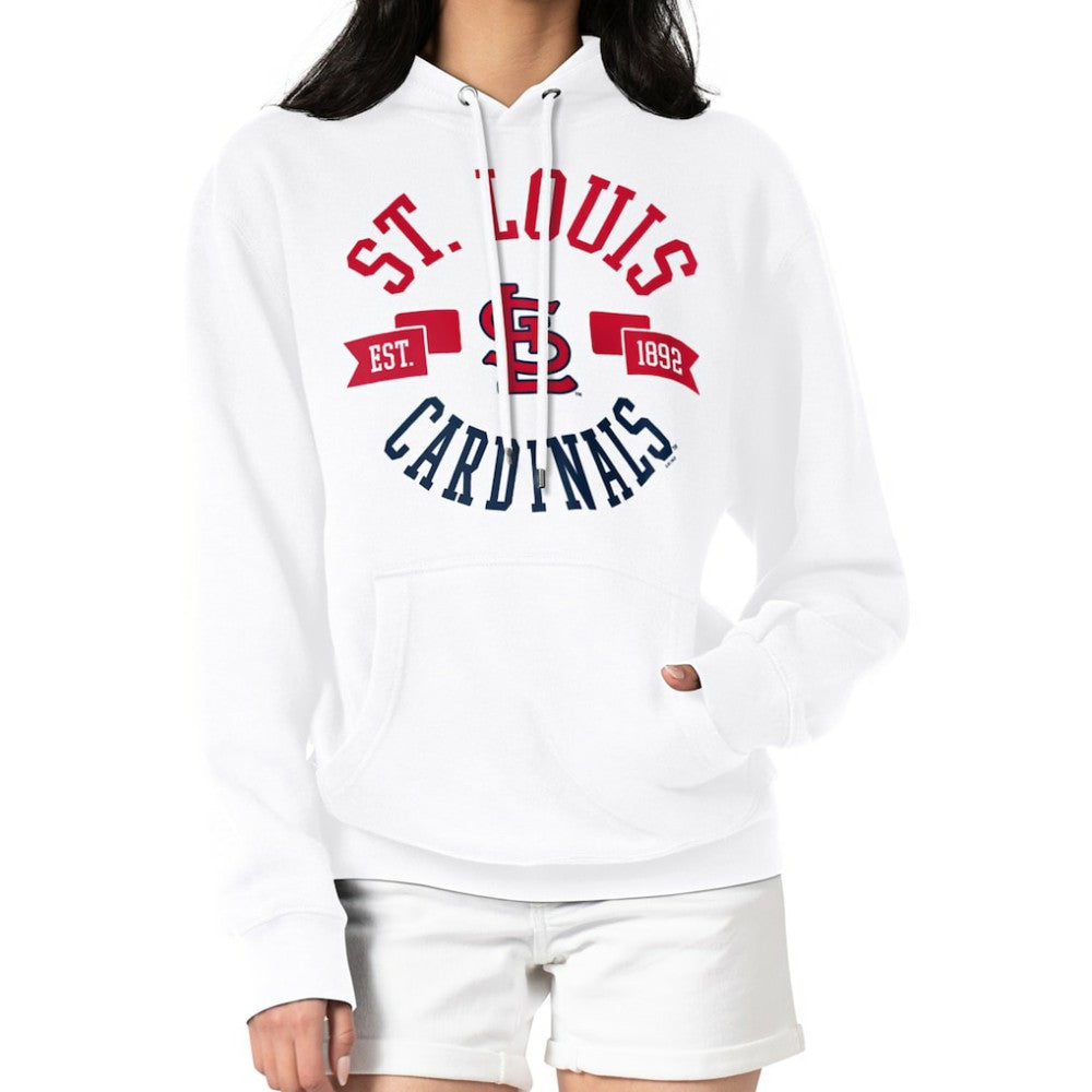 White St. Louis Cardinals G-III 4Her by Carl Banks Women's City Graphic Pullover Hoodie