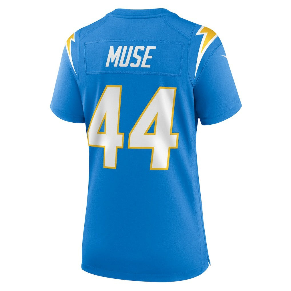 Tanner Muse  Women's Team Game Jersey - Los Angeles Chargers Jerseys