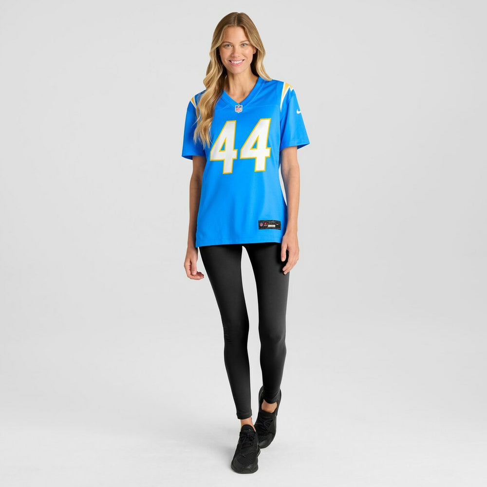 Tanner Muse  Women's Team Game Jersey - Los Angeles Chargers Jerseys