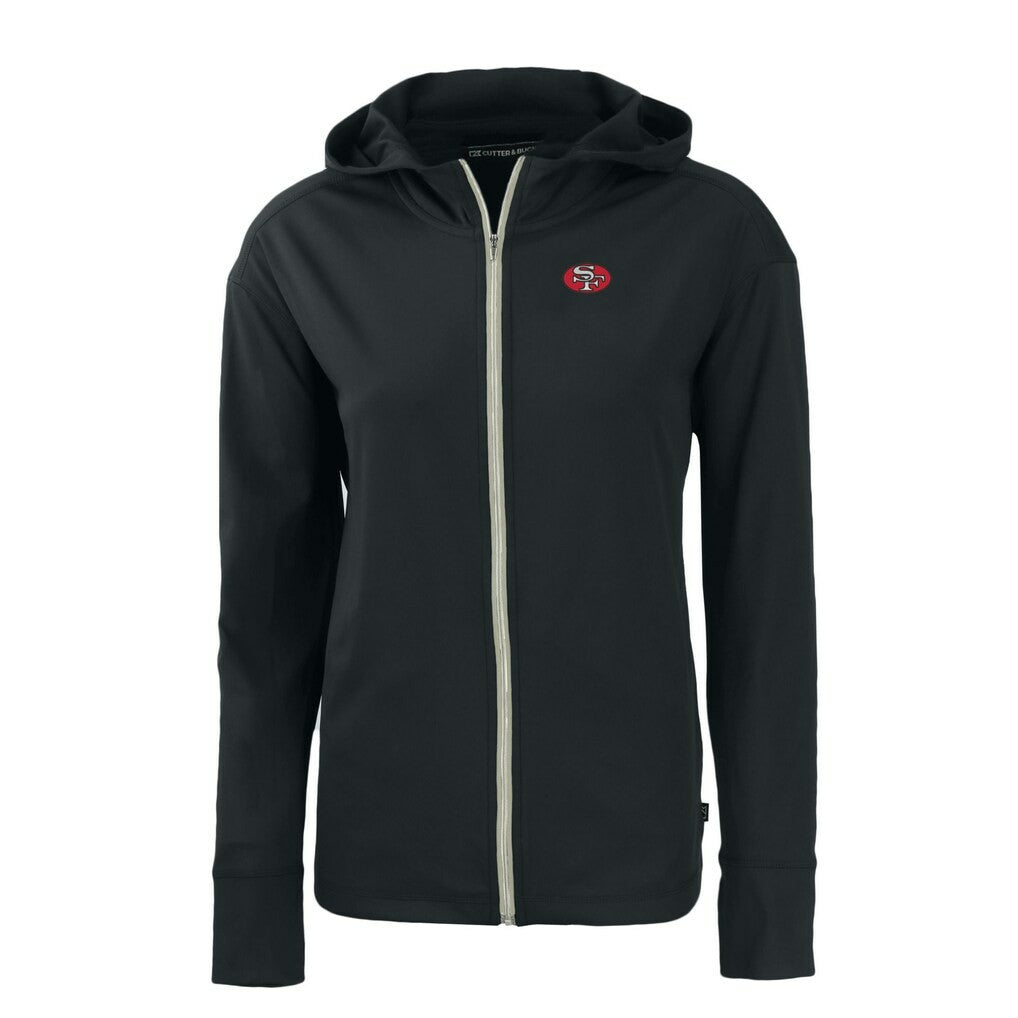 Cutter & Buck Women's Throwback Daybreak Eco Recycled Half-Zip Hoodie - San Francisco 49ers Hoodies