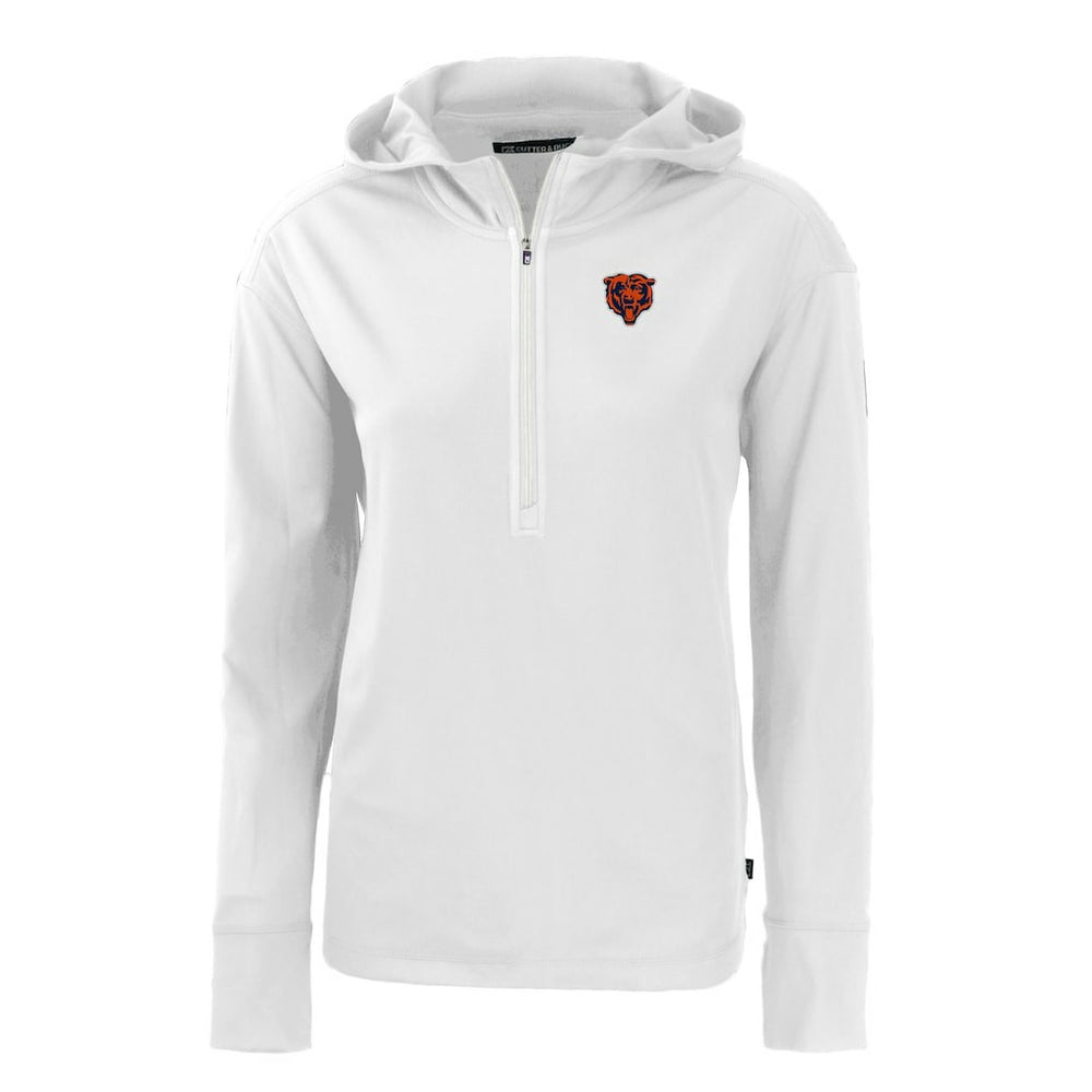 Cutter & Buck Women's Throwback Daybreak Eco Recycled Half-Zip Hoodie - Chicago Bears Hoodies