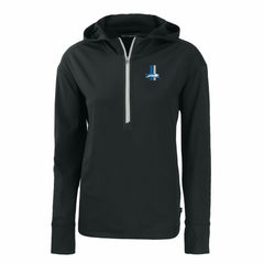 Cutter & Buck Women's Throwback Daybreak Eco Recycled Half-Zip Hoodie - Detroit Lions Hoodies