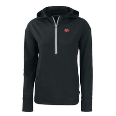 Cutter & Buck Women's Throwback Daybreak Eco Recycled Half-Zip Hoodie - San Francisco 49ers Hoodies