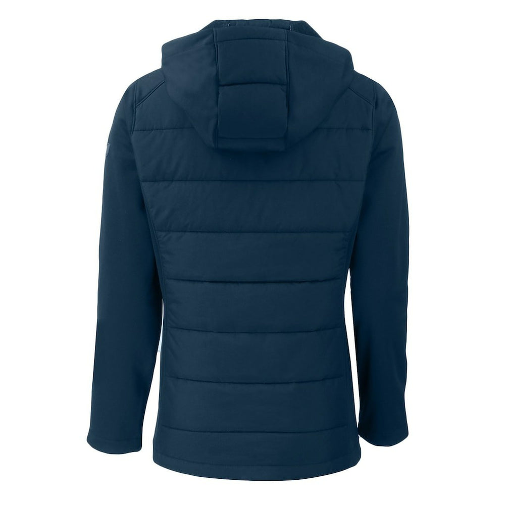Cutter & Buck Women's Throwback Evoke Hybrid Eco Softshell Recycled Full-Zip Hoodie Jacket - Chicago Bears Hoodies