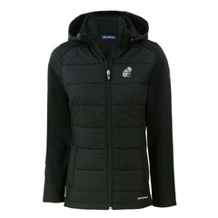Cutter & Buck Women's Throwback Evoke Hybrid Eco Softshell Recycled Full-Zip Hoodie Jacket - New Orleans Saints Hoodies