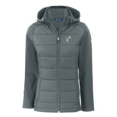 Cutter & Buck Women's Throwback Evoke Hybrid Eco Softshell Recycled Full-Zip Hoodie Jacket - New Orleans Saints Hoodies