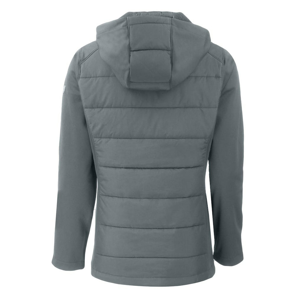 Cutter & Buck Women's Throwback Evoke Hybrid Eco Softshell Recycled Full-Zip Hoodie Jacket - New Orleans Saints Hoodies