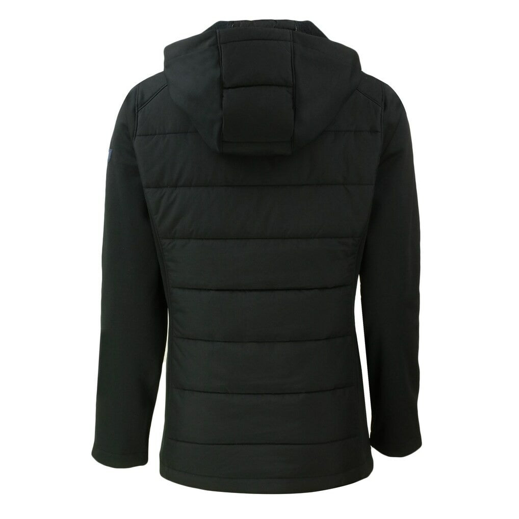 Cutter & Buck Women's Throwback Evoke Hybrid Eco Softshell Recycled Full-Zip Hoodie Jacket - San Francisco 49ers Hoodies