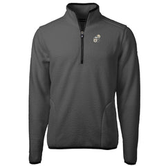 Cutter & Buck Throwback Cascade Eco Sherpa Fleece Quarter-Zip Pullover Jacket - New Orleans Saints Pullover