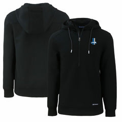 Cutter & Buck Throwback Roam Eco Half-Zip Recycled Pullover Hoodie - Detroit Lions Hoodies