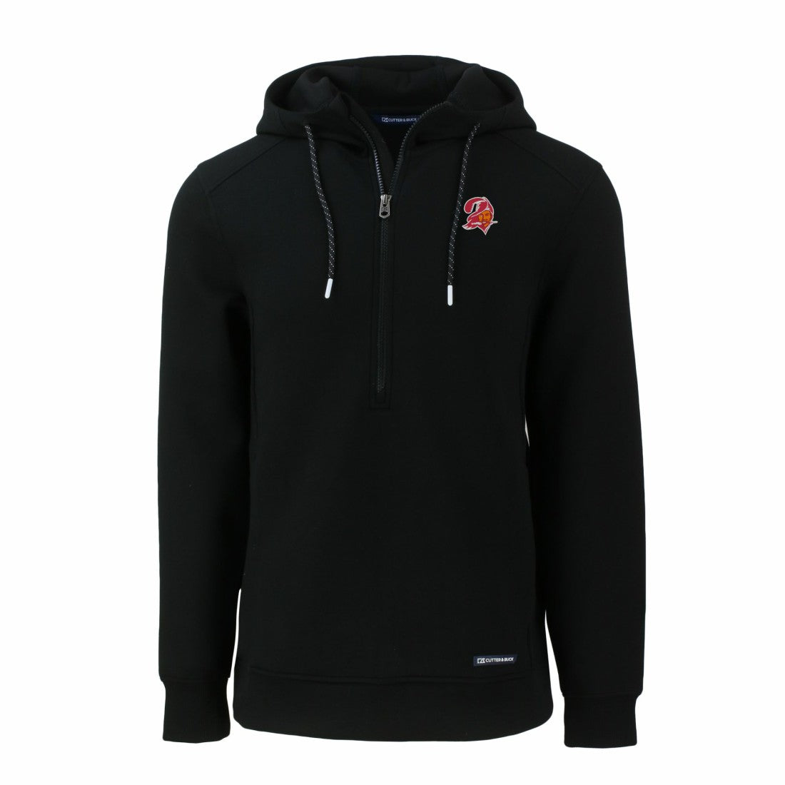 Cutter & Buck Throwback Roam Eco Half-Zip Recycled Pullover Hoodie - Tampa Bay Buccaneers Hoodies