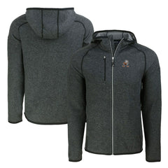 Cutter & Buck Throwback Mainsail Sweater-Knit Full-Zip Hoodie - Cleveland Browns Hoodies