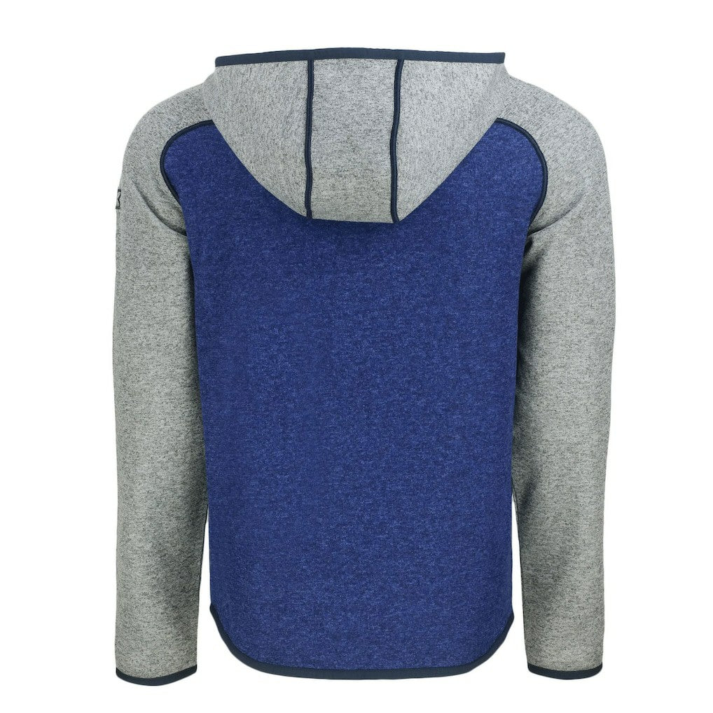 Cutter & Buck Throwback Mainsail Sweater-Knit Full-Zip Hoodie - Denver Broncos Hoodies