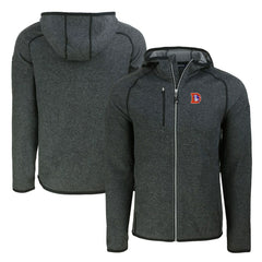 Cutter & Buck Throwback Mainsail Sweater-Knit Full-Zip Hoodie - Denver Broncos Hoodies