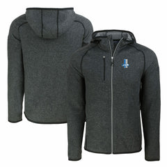 Cutter & Buck Throwback Mainsail Sweater-Knit Full-Zip Hoodie - Detroit Lions Hoodies